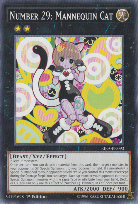 Number 29: Mannequin Cat [RIRA-EN093] Common | Galactic Gamez