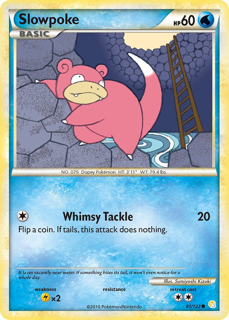 Slowpoke (81/123) [HeartGold & SoulSilver: Base Set] | Galactic Gamez