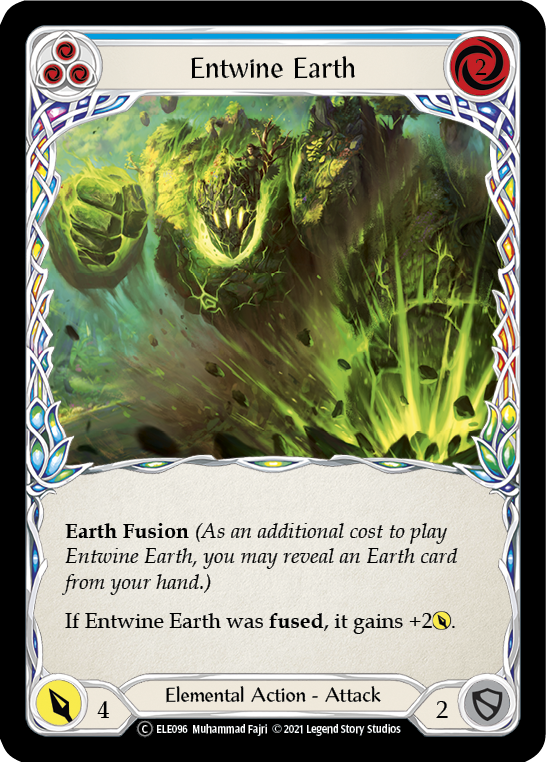 Entwine Earth (Blue) [U-ELE096] Unlimited Rainbow Foil | Galactic Gamez