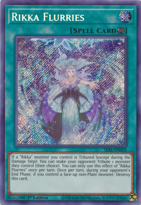 Rikka Flurries [SESL-EN024] Secret Rare | Galactic Gamez