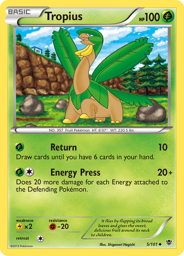 Tropius (5/101) [Black & White: Plasma Blast] | Galactic Gamez