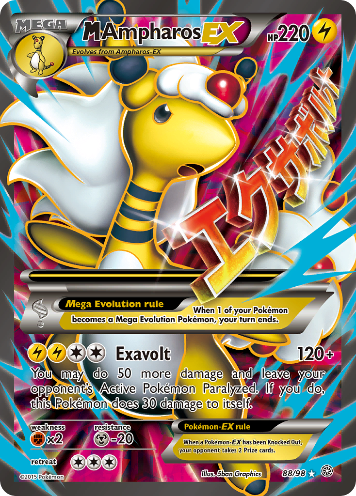 M Ampharos EX (88/98) [XY: Ancient Origins] | Galactic Gamez