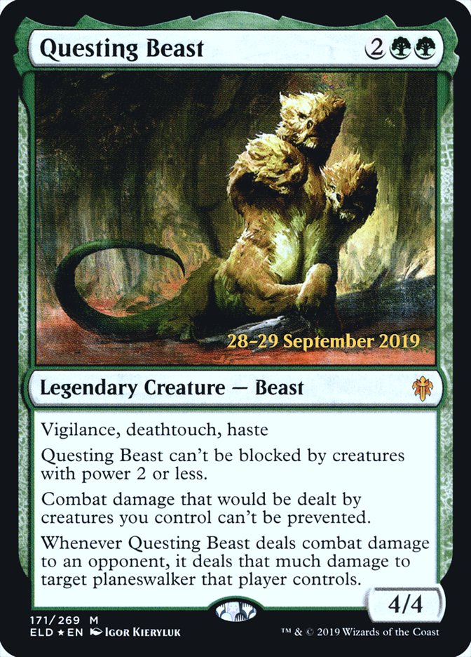 Questing Beast  [Throne of Eldraine Prerelease Promos] | Galactic Gamez