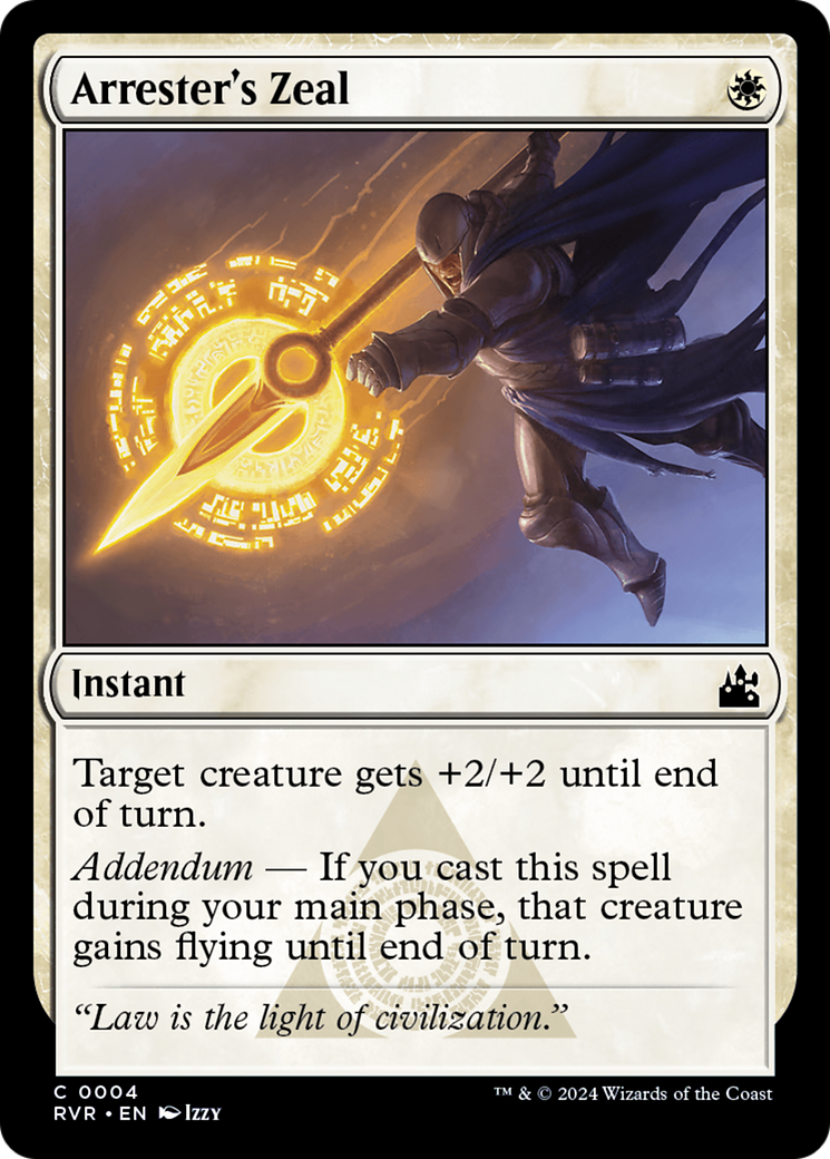 Arrester's Zeal [Ravnica Remastered] | Galactic Gamez