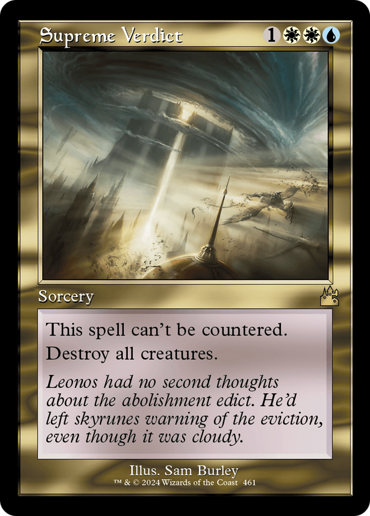 Supreme Verdict (Retro Frame) [Ravnica Remastered] | Galactic Gamez