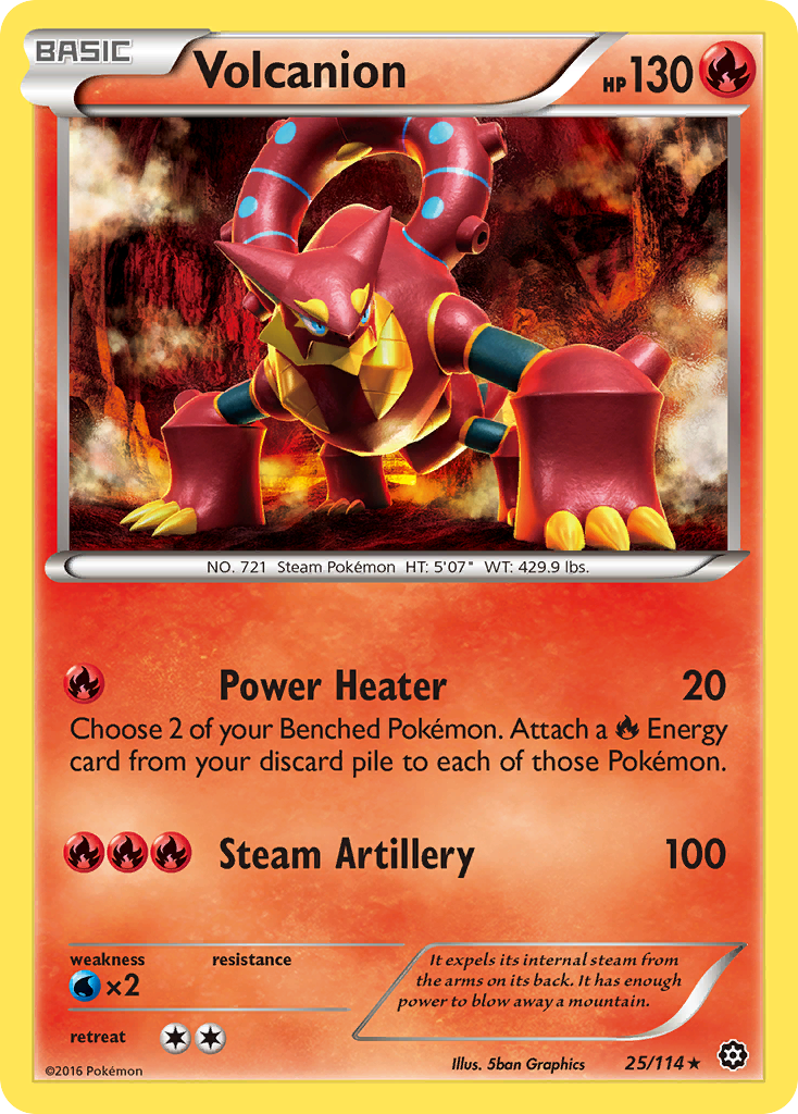 Volcanion (25/114) [XY: Steam Siege] | Galactic Gamez