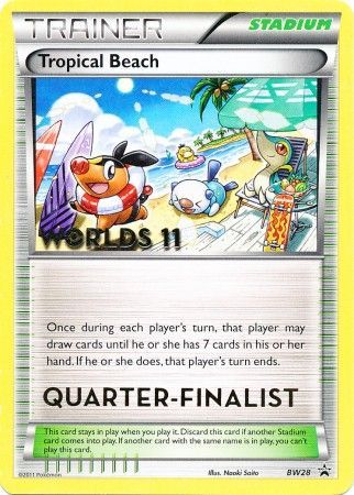 Tropical Beach (BW28) (Quarter Finalist) [Black & White: Black Star Promos] | Galactic Gamez