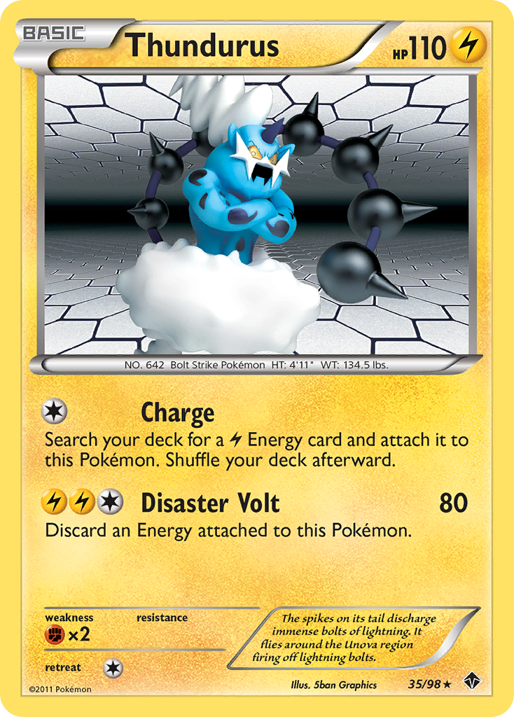 Thundurus (35/98) [Black & White: Emerging Powers] | Galactic Gamez