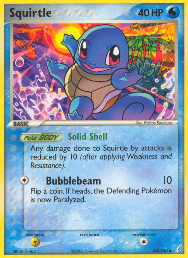 Squirtle (64/100) [EX: Crystal Guardians] | Galactic Gamez