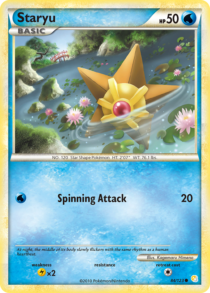 Staryu (84/123) [HeartGold & SoulSilver: Base Set] | Galactic Gamez