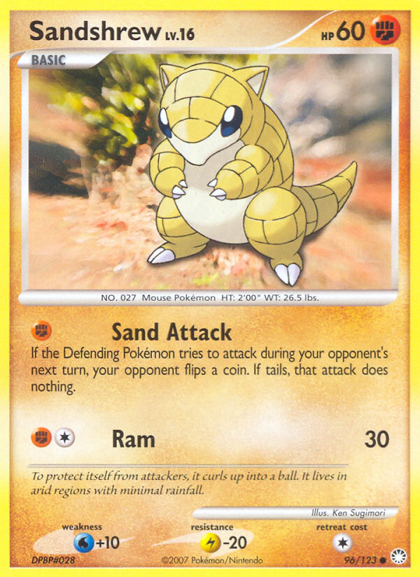 Sandshrew (96/123) [Diamond & Pearl: Mysterious Treasures] | Galactic Gamez