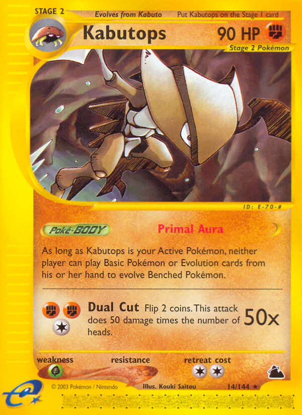 Kabutops (14/144) [Skyridge] | Galactic Gamez