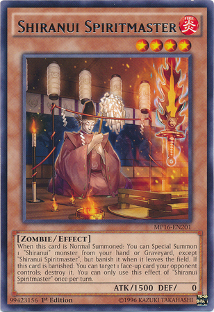 Shiranui Spiritmaster [MP16-EN201] Rare | Galactic Gamez