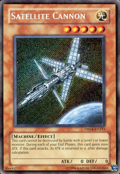 Satellite Cannon [DR04-EN241] Secret Rare | Galactic Gamez