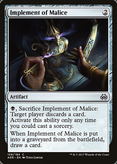 Implement of Malice [Aether Revolt] | Galactic Gamez