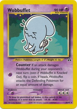 Wobbuffet (35/75) [Neo Discovery Unlimited] | Galactic Gamez