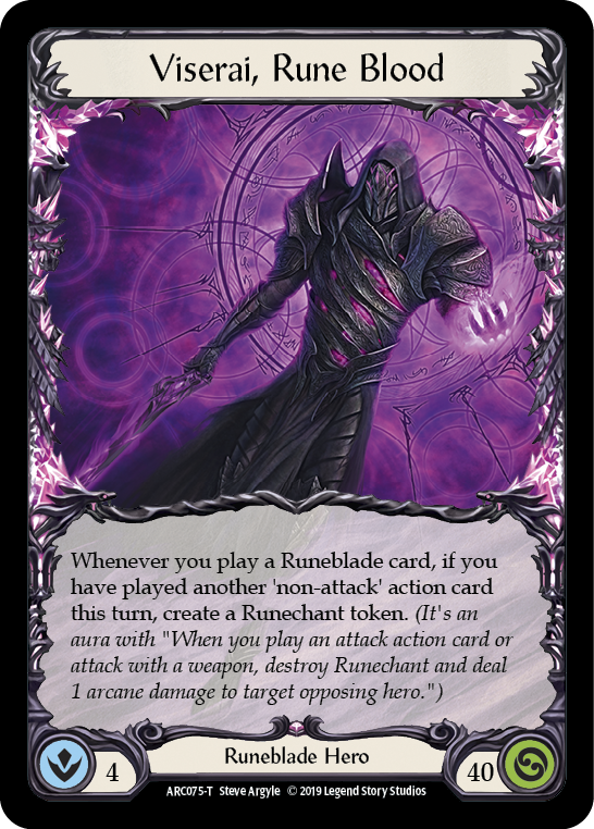 Viserai, Rune Blood [ARC075-T] 1st Edition Normal | Galactic Gamez