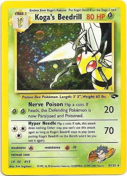 Koga's Beedrill (9/132) [Gym Challenge Unlimited] | Galactic Gamez