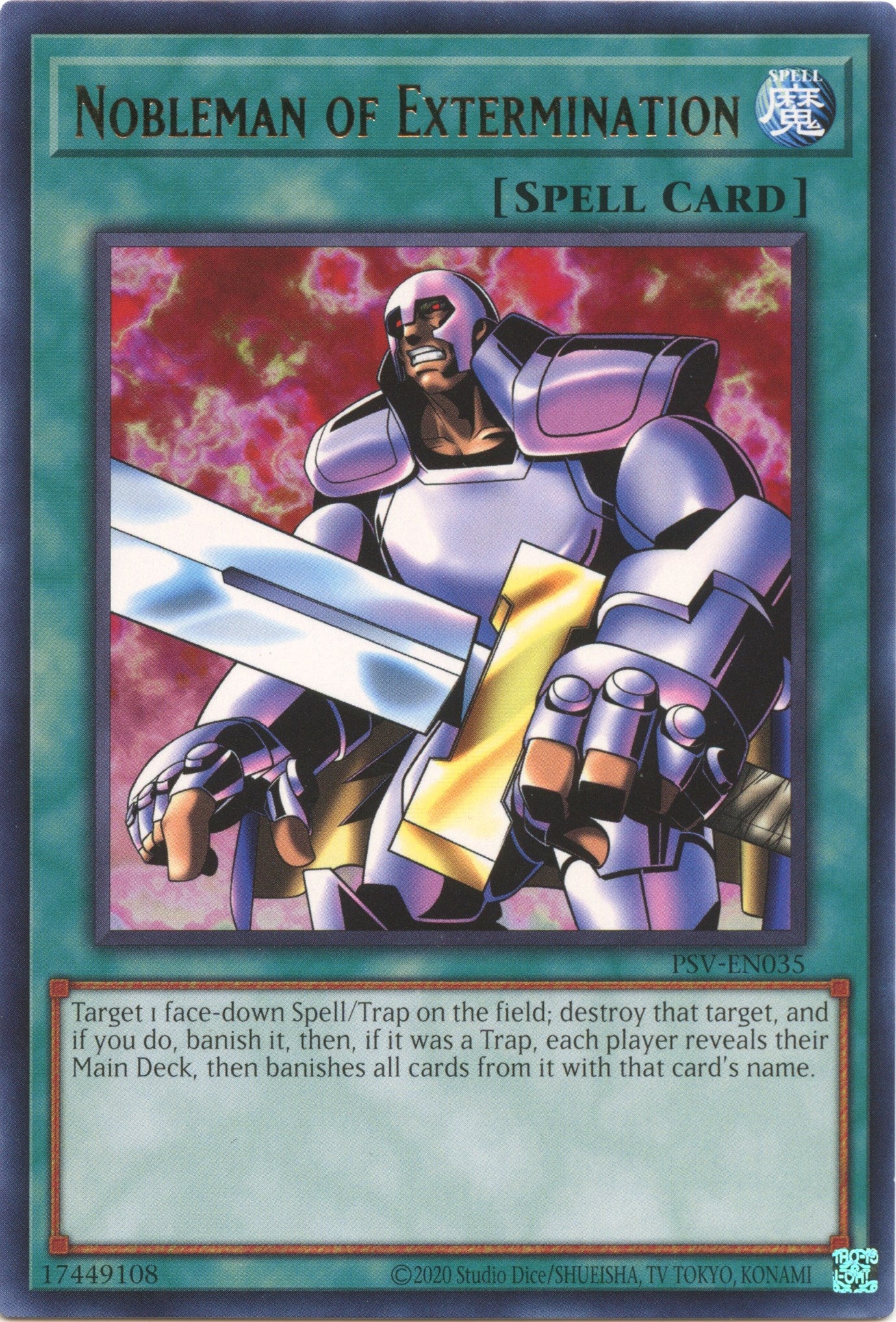 Nobleman of Extermination (25th Anniversary) [PSV-EN035] Rare | Galactic Gamez