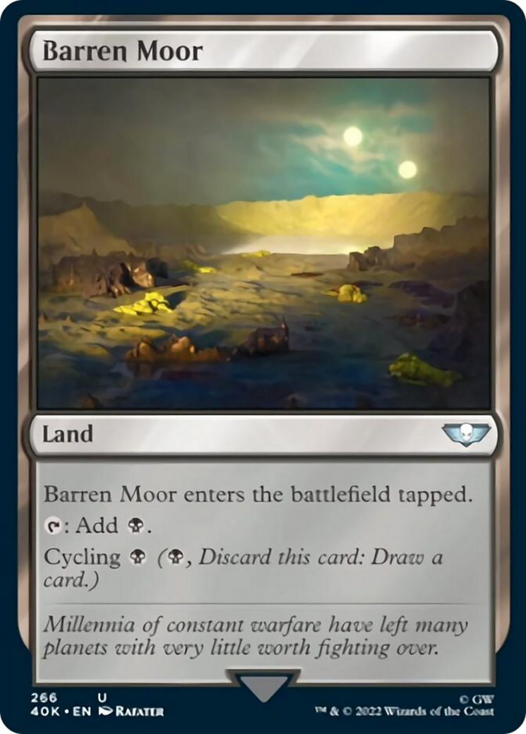 Barren Moor (Surge Foil) [Universes Beyond: Warhammer 40,000] | Galactic Gamez