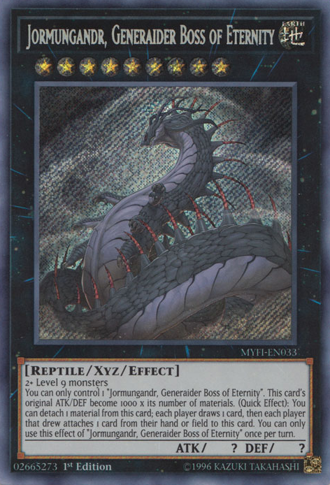 Jormungandr, Generaider Boss of Eternity [MYFI-EN033] Secret Rare | Galactic Gamez