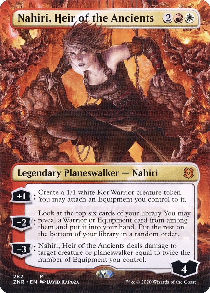 Nahiri, Heir of the Ancients (Borderless) [Zendikar Rising] | Galactic Gamez