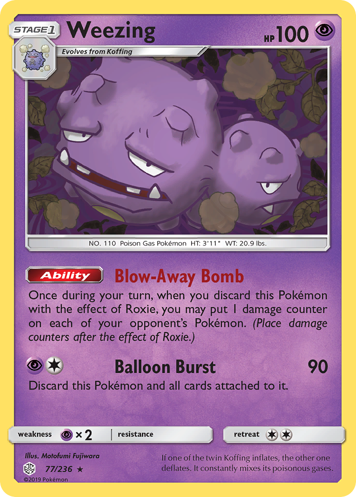 Weezing (77/236) [Sun & Moon: Cosmic Eclipse] | Galactic Gamez