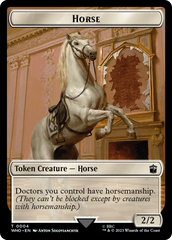 Horse // Cyberman Double-Sided Token [Doctor Who Tokens] | Galactic Gamez