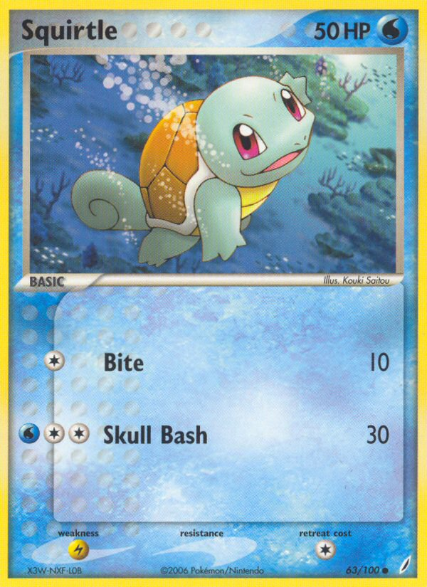 Squirtle (63/100) [EX: Crystal Guardians] | Galactic Gamez