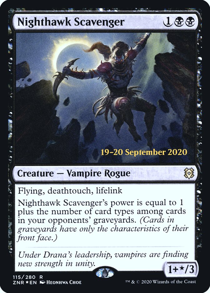 Nighthawk Scavenger  [Zendikar Rising Prerelease Promos] | Galactic Gamez