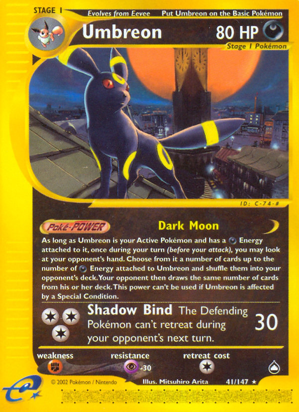 Umbreon (41/147) [Aquapolis] | Galactic Gamez