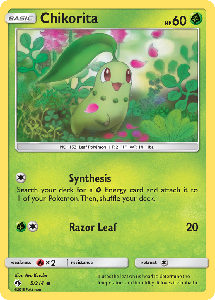 Chikorita (5/214) [Sun & Moon: Lost Thunder] | Galactic Gamez