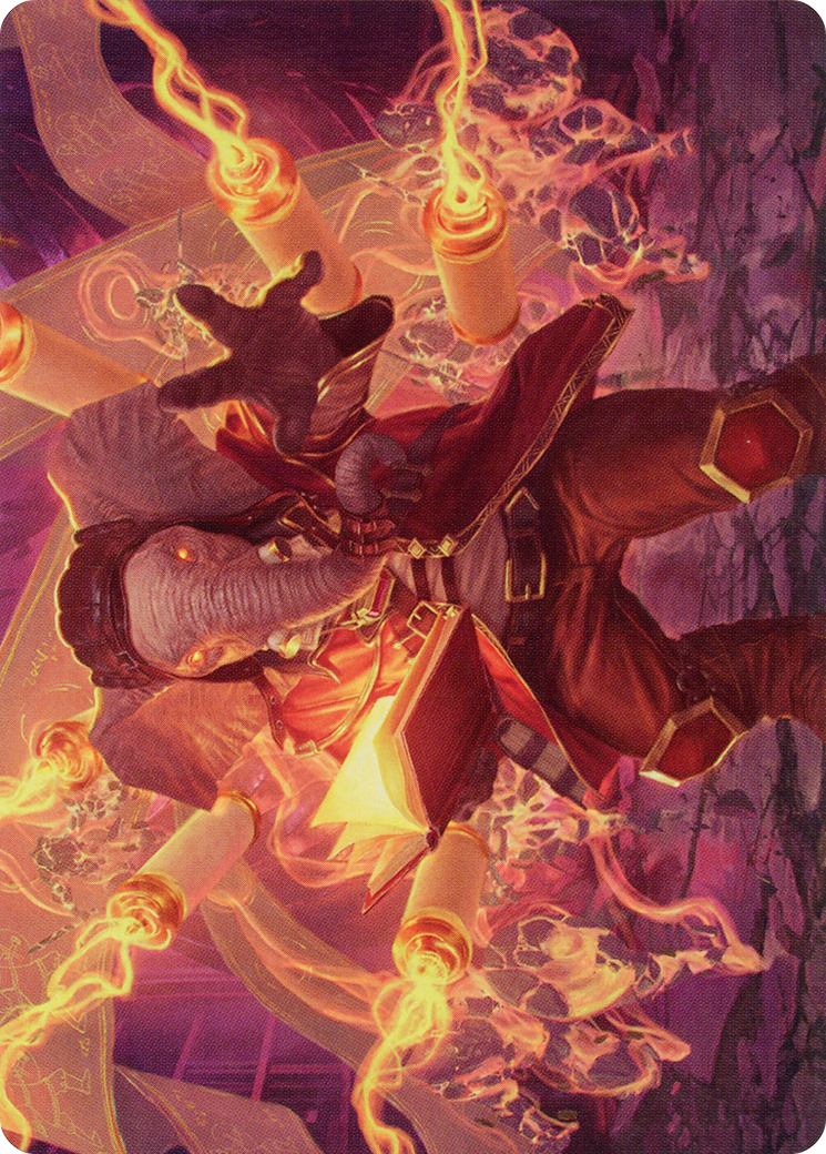 Quintorius, Loremaster Art Card (52) [March of the Machine Art Series] | Galactic Gamez