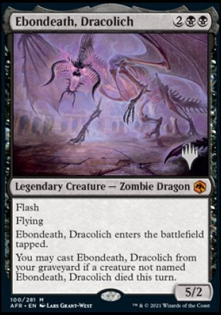 Ebondeath, Dracolich (Promo Pack) [Dungeons & Dragons: Adventures in the Forgotten Realms Promos] | Galactic Gamez