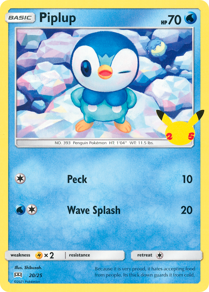 Piplup (20/25) [McDonald's 25th Anniversary] | Galactic Gamez