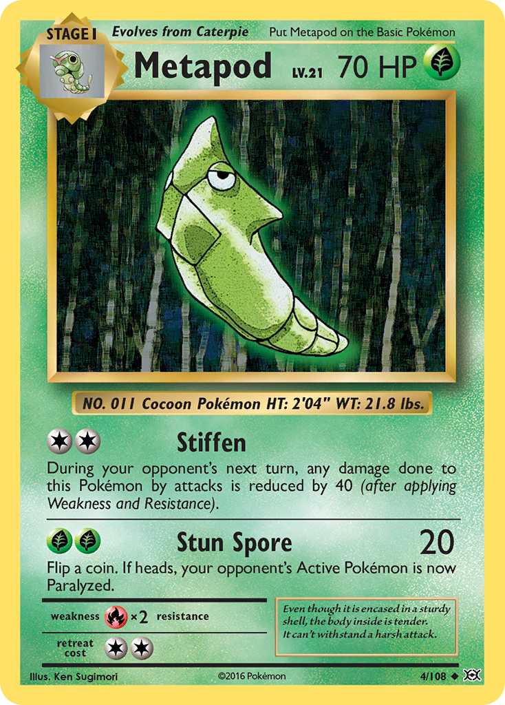 Metapod (4/108) [XY: Evolutions] | Galactic Gamez