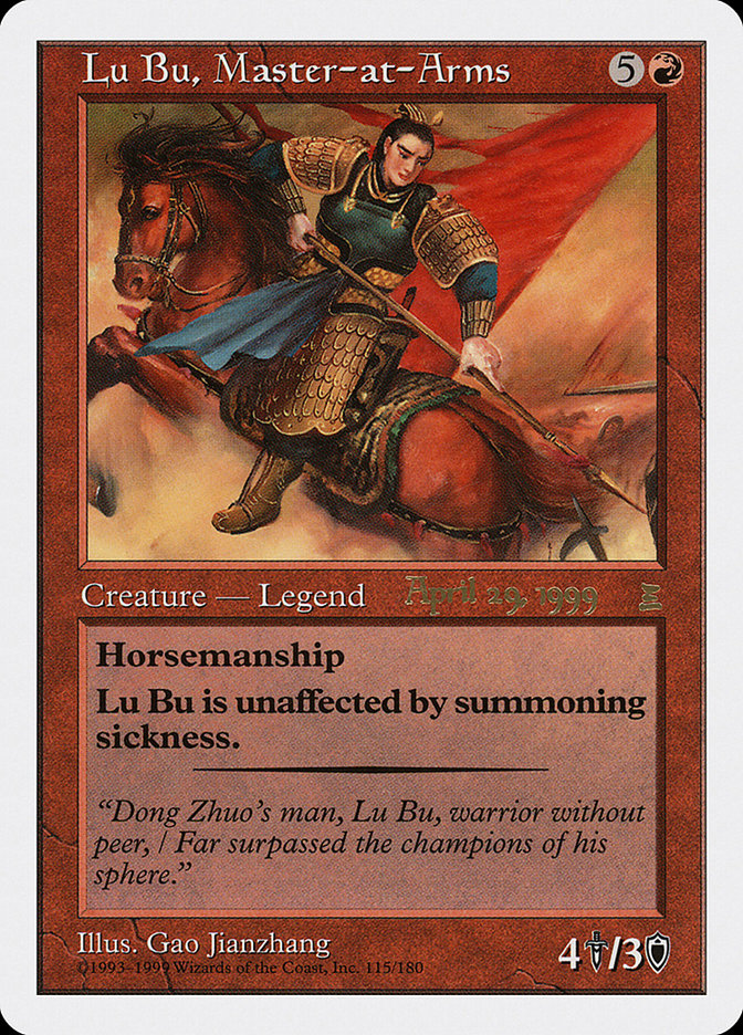 Lu Bu, Master-at-Arms (April 29, 1999) [Portal Three Kingdoms Promos] | Galactic Gamez