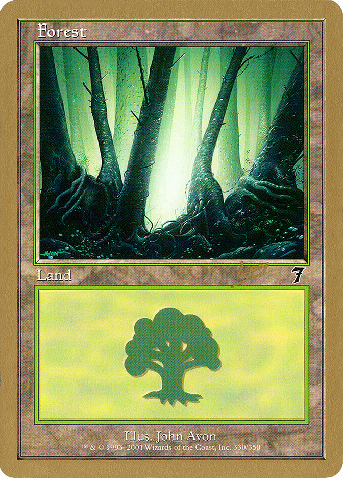 Forest (rl330) (Raphael Levy) [World Championship Decks 2002] | Galactic Gamez