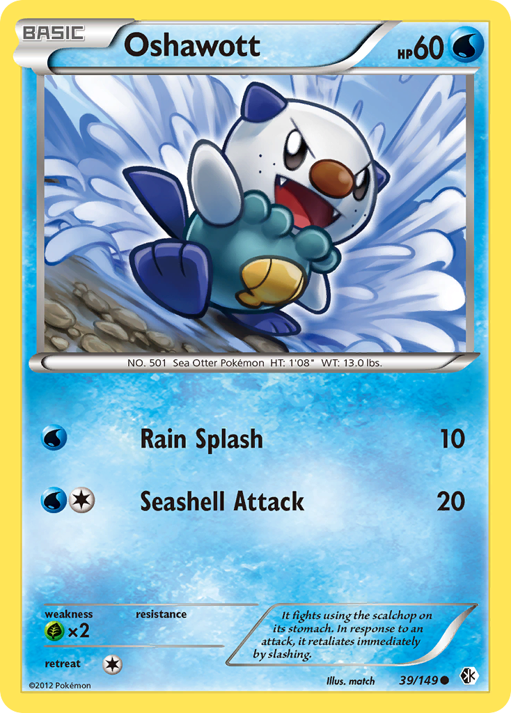 Oshawott (39/149) [Black & White: Boundaries Crossed] | Galactic Gamez