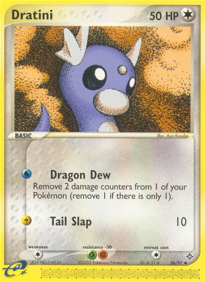 Dratini (26/97) [EX: Dragon] | Galactic Gamez