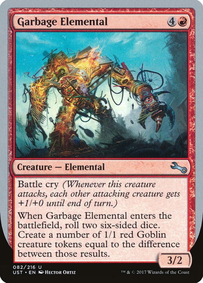 Garbage Elemental (3/2 Creature) [Unstable] | Galactic Gamez