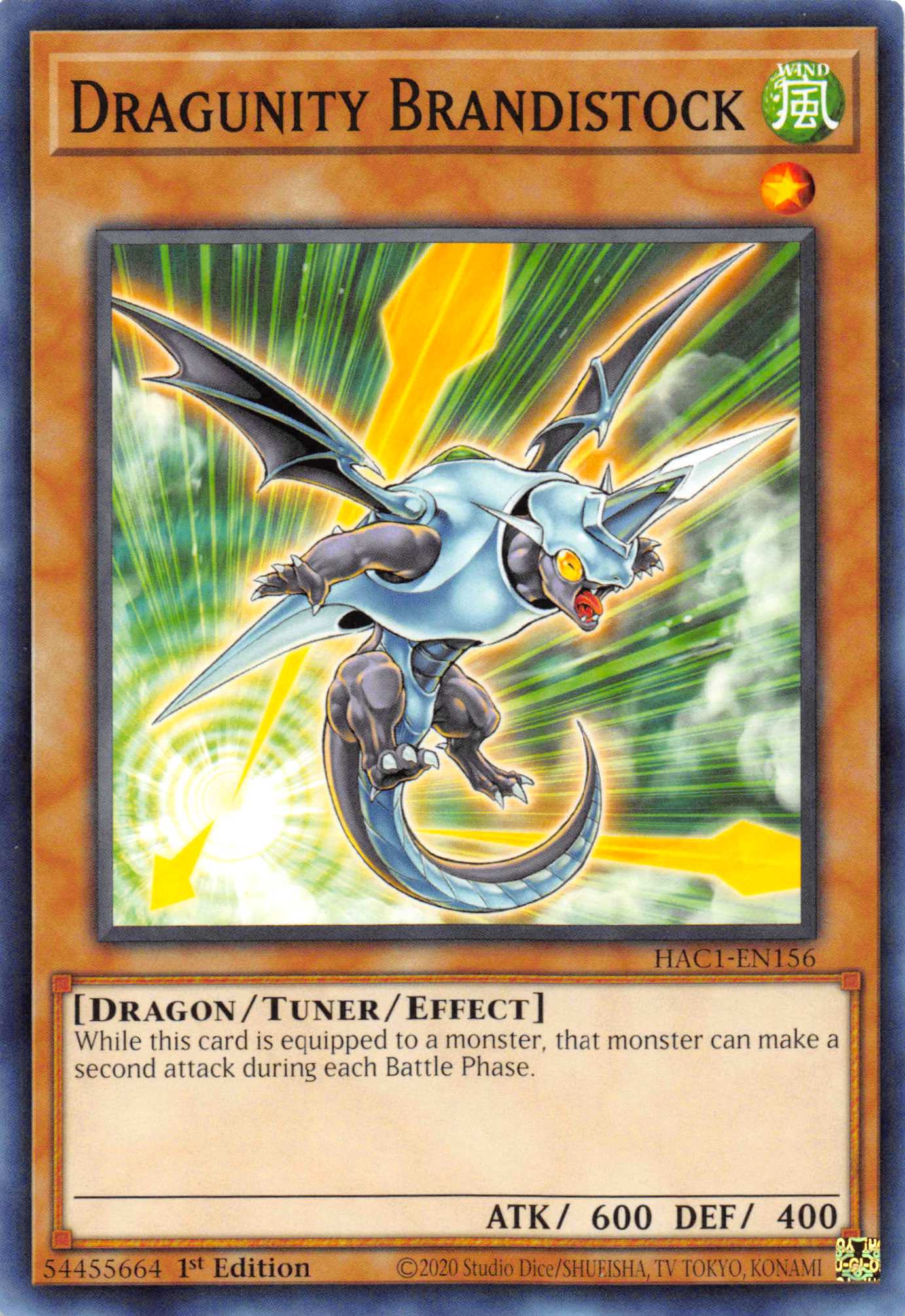 Dragunity Brandistock [HAC1-EN156] Common | Galactic Gamez