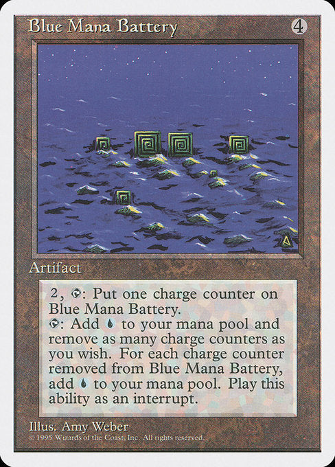 Blue Mana Battery [Fourth Edition] | Galactic Gamez
