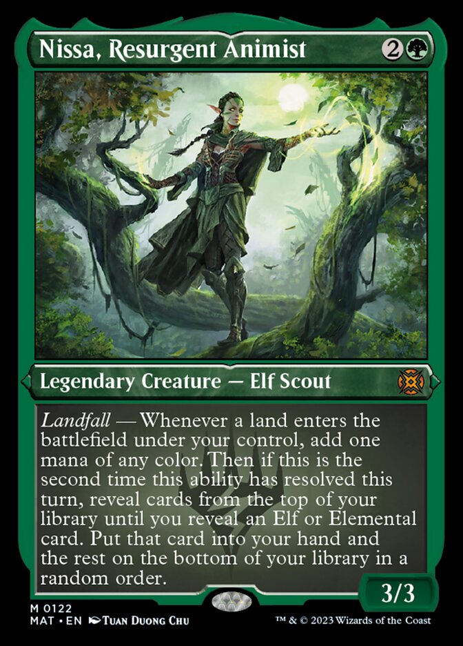 Nissa, Resurgent Animist (Foil Etched) [March of the Machine: The Aftermath] | Galactic Gamez
