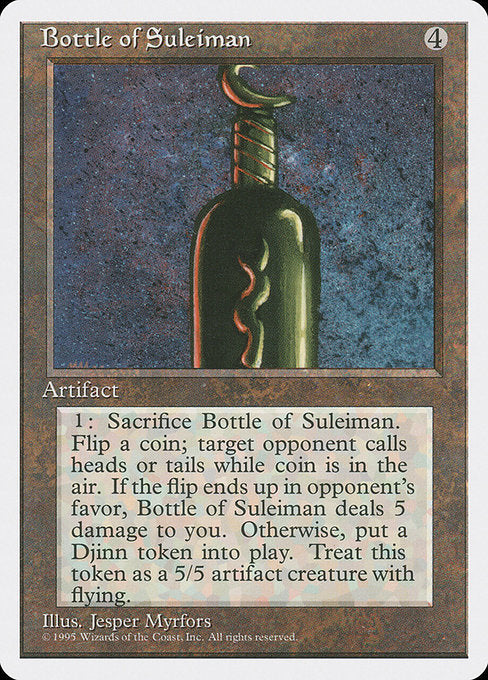 Bottle of Suleiman [Fourth Edition] | Galactic Gamez