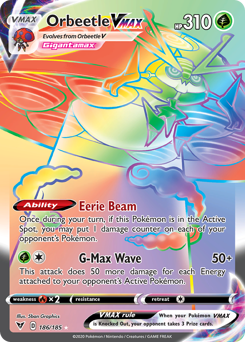 Orbeetle VMAX (186/185) [Sword & Shield: Vivid Voltage] | Galactic Gamez