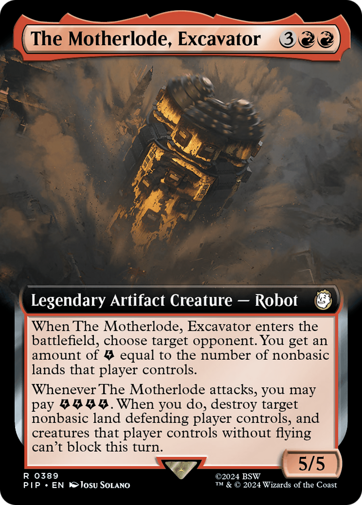 The Motherlode, Excavator (Extended Art) [Fallout] | Galactic Gamez