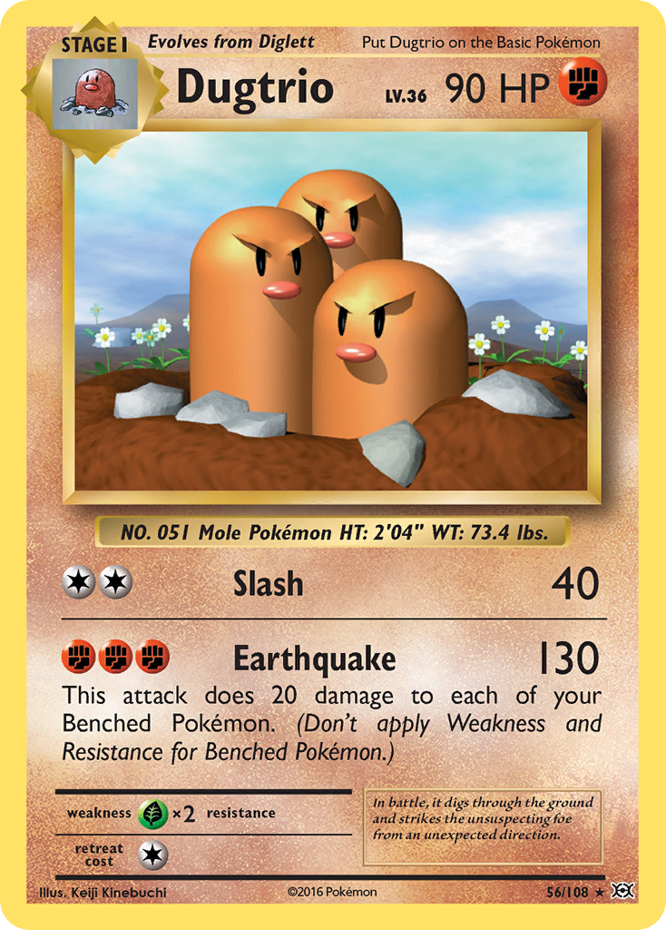 Dugtrio (56/108) [XY: Evolutions] | Galactic Gamez