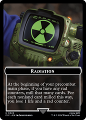 Radiation // Zombie Mutant Double-Sided Token [Fallout Tokens] | Galactic Gamez