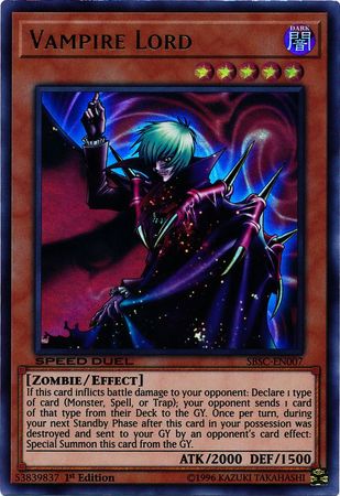 Vampire Lord [SBSC-EN007] Ultra Rare | Galactic Gamez